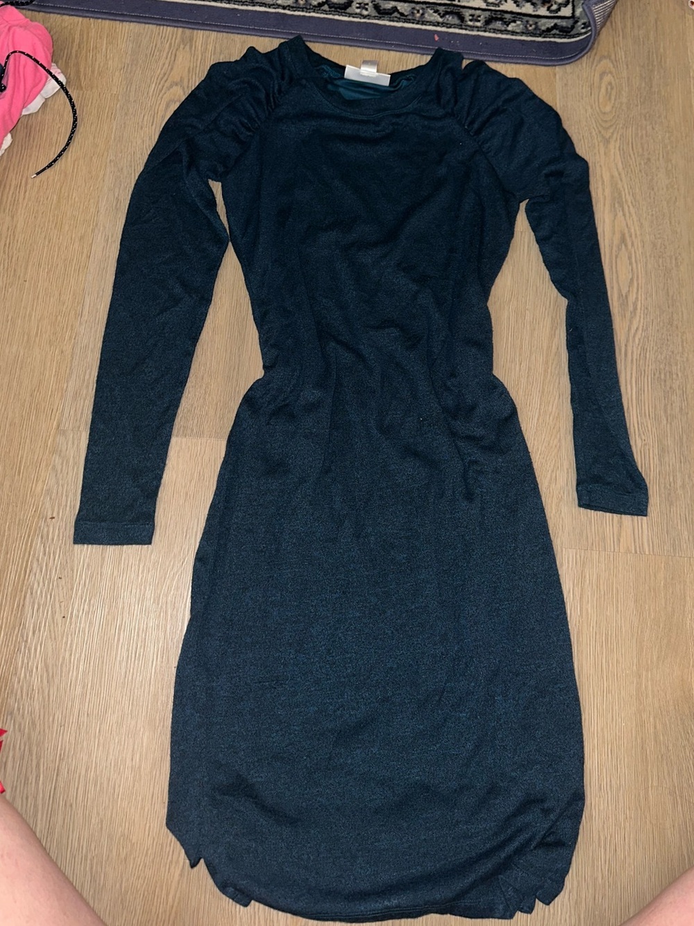 Motherhood Maternity turquoise Long Sleeve Dress